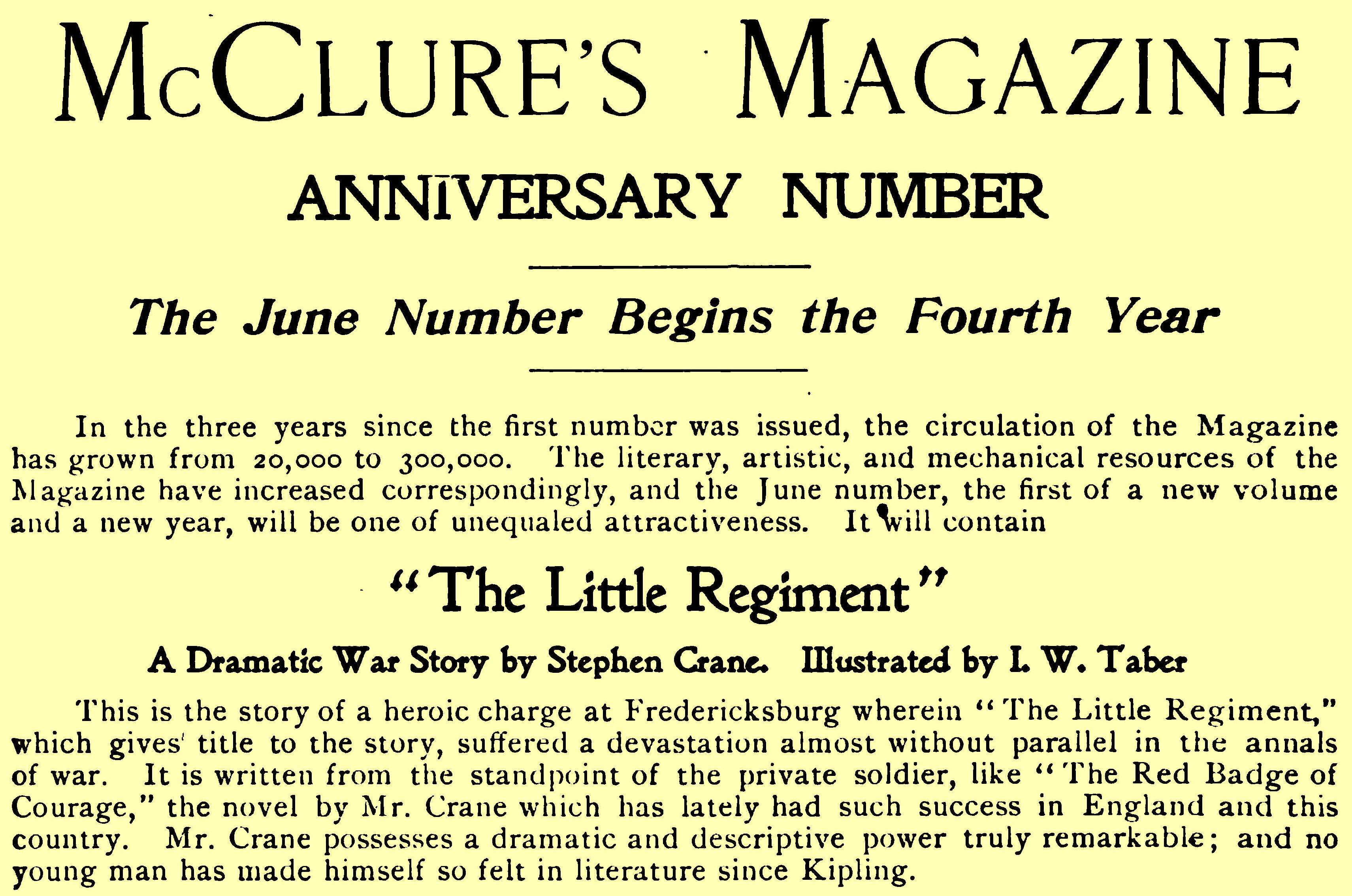 Crane May 1896 advertising publish
